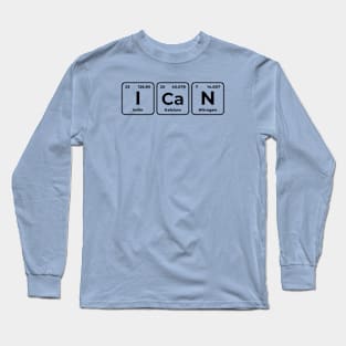 I Can - chemical elements V1 Long Sleeve T-Shirt